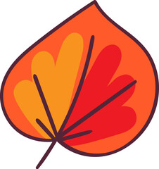 Autumn foliage hand drawn illustrations set. Tree leaves, herbarium isolated on yellow background