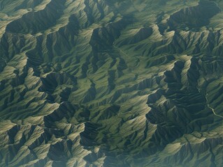 Seamless peaks mountains terrain texture map pattern.