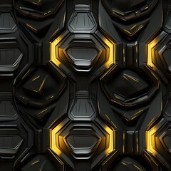 Spaceship hull texture pattern Seamless SciFi Panels.