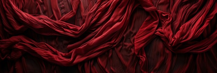 Elegant red silk fabric   beautiful and delicate background texture for design projects - obrazy, fototapety, plakaty