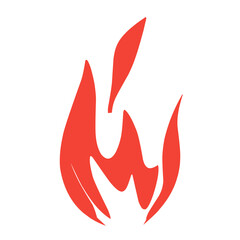 fire icon color,red,orange,yellow,vector