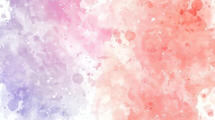 Vibrant modern abstract soft colored watercolor background in dominant red and purple hues