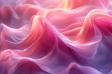 Obraz premium Abstract purple hues, soft lines and movements that create an atmosphere of mysticism and dreams. Beautiful Purple Dream