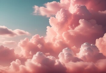 pink clouds in the blue  sky background