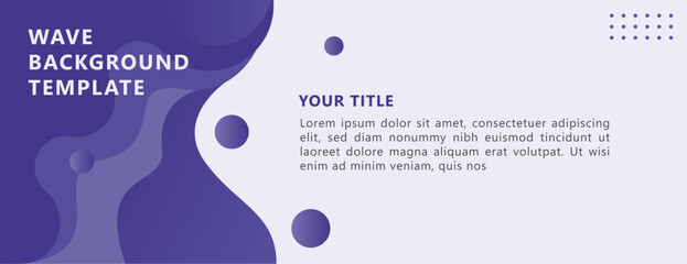 Liquid abstract banner design. Wave Vector shaped background