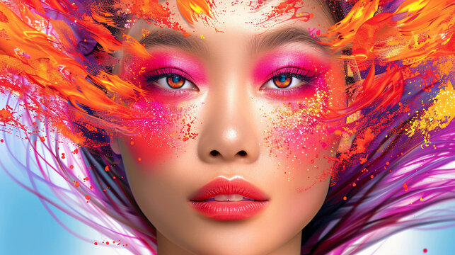 Asmodeus as the creative director of an advertising agency where seduction and allure are woven into every campaign