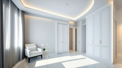 Fototapeta na wymiar Interior of a marble living room