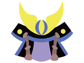 こどもの日に飾る兜　青