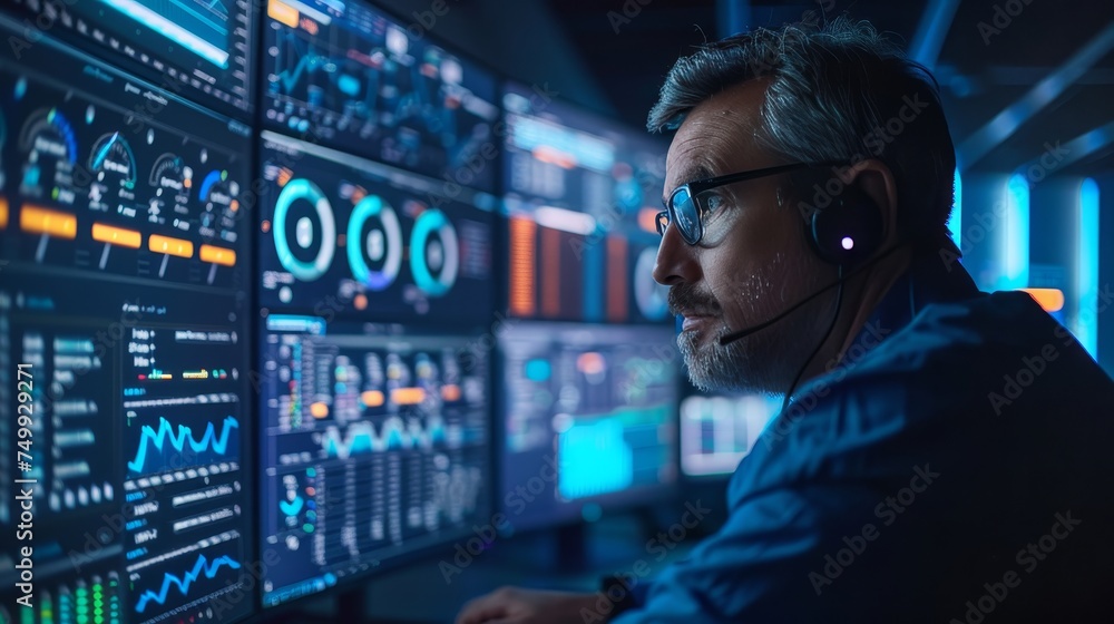 Poster digital transformation in business operations explore the integration of technology and innovation t