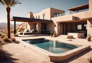 Fototapeta premium luxury hotel pool