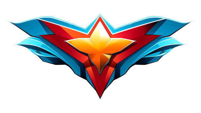 A vector image of a superhero's emblem.