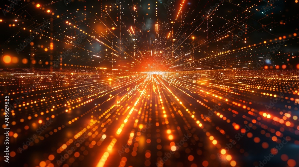 Poster digital transformation in business operations explore the integration of technology and innovation t