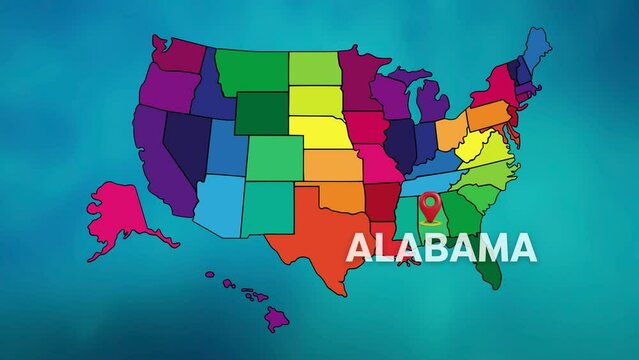 Alabama location map