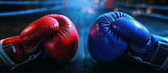 Foto auf Acrylglas close-up of boxing gloves © zaen_studio