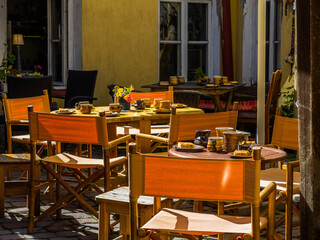 Scenic summer panoramic view of the Old Town in Tallinn, Estonia