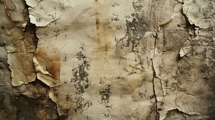 Grungy old paper. Generative AI