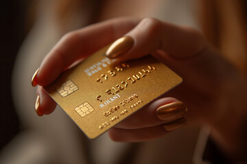 shopping online into a luxurious endeavor with a golden credit card, ensuring each online purchase combines the security and splendor for a truly opulent shopping online experience