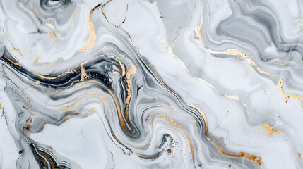 White Marble Swirl Background with Grey Accents for Minimalist and Elegant Designs