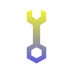 Wrench Flat Gradient Style