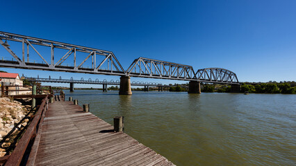 The Railway Bridge over the Murray River in Murray Bridge, South Australia