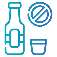 Fototapeta premium No Alcohol Icon