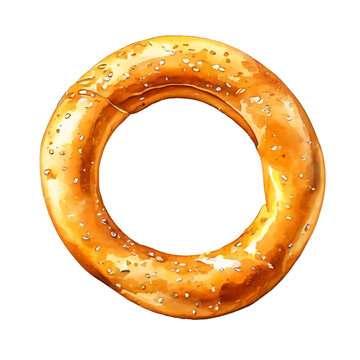 recommend clip art: Pretzel Watercolor Style