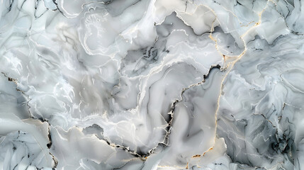 White Marble Swirl Background with Grey Accents for Minimalist and Elegant Designs
