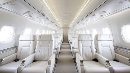 Obraz premium 飛行機の機内05