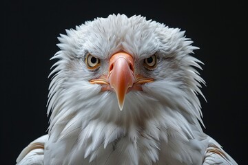 Obraz premium Close up of a eagle on a black Background
