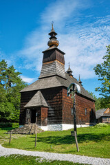Wooden church, open-air museum in Stara Lubovna, Slovakia - 749938285