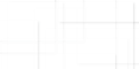 Modern Abstract white background design with layers of textured white transparent material in triangle and squares shapes. White color technology concept geometric line vector background.