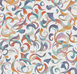 Fototapeta na wymiar Abstract colorful background. Backdrop with lines and waves. Digital art. Pattern design