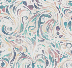 Abstract colorful background. Backdrop with lines and waves. Digital art. Pattern design