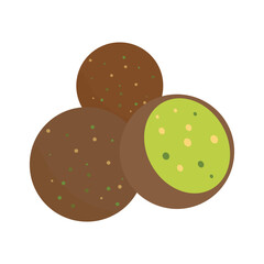 Falafel chickpea vector icon. Isolated a popular Middle Eastern dish that has been enjoyed for centuries sign design.