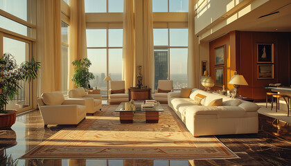 A luxury penthouse is displayed in a glossy real estate magazine - attracting the attention of potential high-end buyers