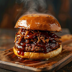 BBQ pulled Pork Burger