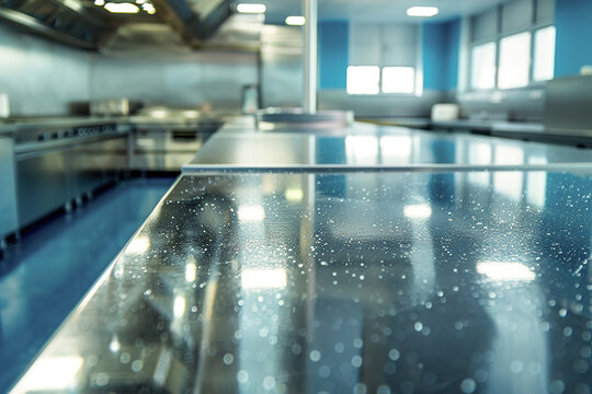 Self-cleaning surfaces coated with nanostructures repel dirt and bacteria, ensuring hygienic environments in hospitals, kitchens, and public spaces.