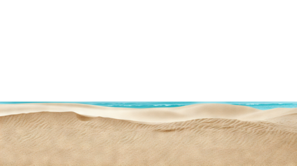 Seaside beach sand cut out