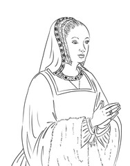 Anne of Brittany, Anne de Bretagne, queen of France and duchess of Britany, 1477-1514