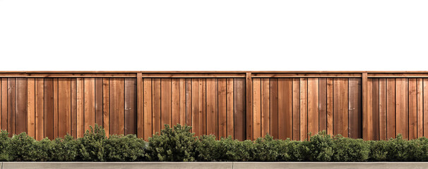 Rustic brown wood fence. Transparent background PNG. Farm fence. Ranch fence. Retro, vintage, antique. American style fence. Made of wood. Backyard