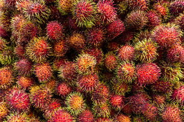 Fototapeta premium Pile of lychee fruit