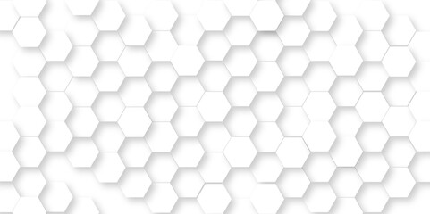 Abstract background with hexagon, modern abstract vector polygonal pattern. Futuristic abstract honeycomb technology white background. Luxury white hexagon pattern.