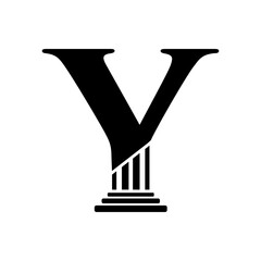Letter Y Pillar Law Logo