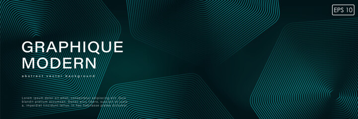 Abstract dark geometric vector background with hexagons. Abstract design for wallpapers, covers, posters and banners.