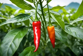 Keuken spatwand met foto red hot chili peppers © rabia