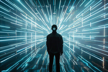 In the heart of a new era, Nardo explores conflicting symbols through a bullet time perspective, blending inquiry with enigmatic artistry. 