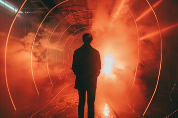 In the heart of a new era, Nardo explores conflicting symbols through a bullet time perspective, blending inquiry with enigmatic artistry.