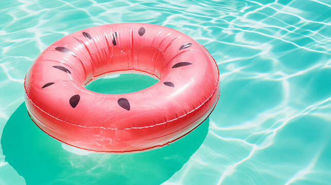 Close-up image of watermelon style inflatable
