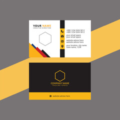 Modern Creative Corporate Minimalist  & Clean Business Card Template