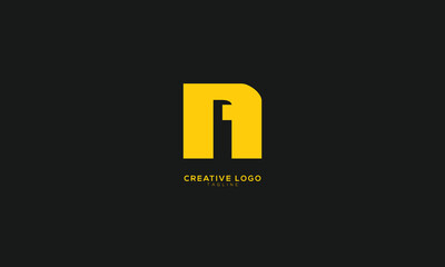 NA AN Abstract initial monogram letter alphabet logo design
